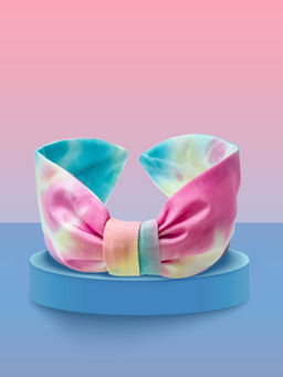 Hair Drama Co. - Tie & Dye Knotted Headband - Blue