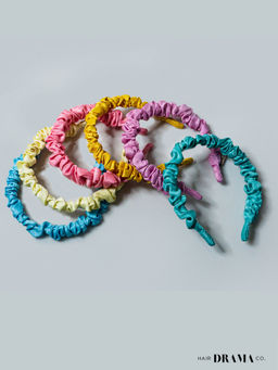 Hair Drama Co. - Pastel Scrunchie Headbands - Set of 6