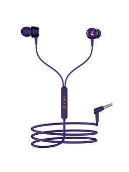 Boat - BassHeads 172 N KKR Edition in Ear Wired Earphones with Mic(Thunder Purple)