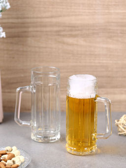 Ober Glass - Gambrinus Beer Mug Lead Free 330ml Transparent Set of 2