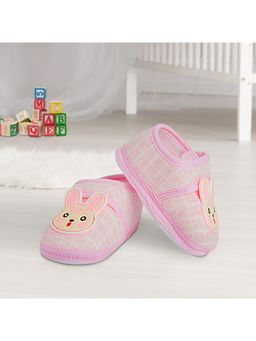 Baby Moo - Cute Bunny Pink Booties