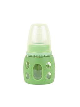 Baby Moo - Good Grip Green 60 ml Glass Feeding Bottle