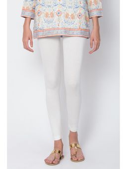 Biba - Off White Solid Legging