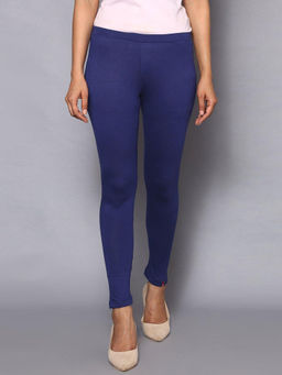 Biba - Navy Viscose & Lycra Leggings