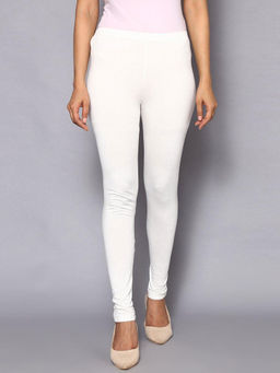 Biba - Off White Viscose & Lycra Leggings