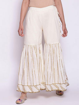 Biba - Off White Cotton Sharara