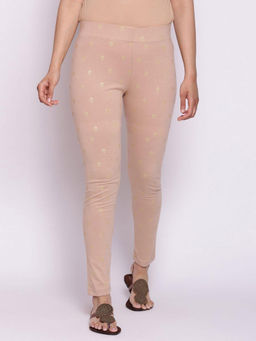 Biba - Beige Cotton Leggings