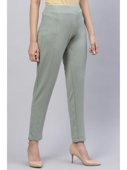 Biba - Green Bay Straight Poly Viscose Leggings
