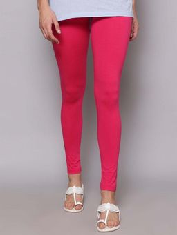 Biba - Fuchsia Straight Cotton Lycra Anklets