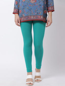 Biba - Green Cotton Lycra Leggings