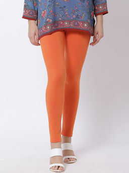Biba - Orange Cotton Lycra Leggings