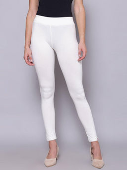 Biba - Off White Cotton Lycra Anklets