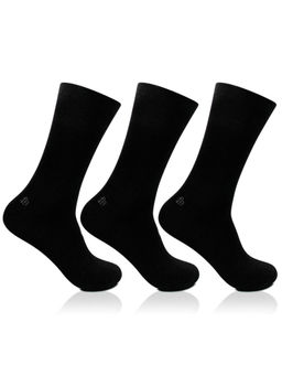 Bonjour - Black Solid Socks Set (Pack of 3)