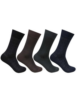Bonjour - Multi-Color Solid Socks Set (Pack of 4)