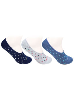 Bonjour - Hush Puppies Men's Multi-coloured Loafer Socks (Pack of 3)