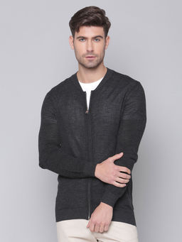 Bruun & Stengade - Charcoal Solid Half Zip Sweater