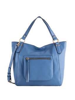 CARPISA - Shopping Bag With Front Pocket - Flavia Blue Handbags