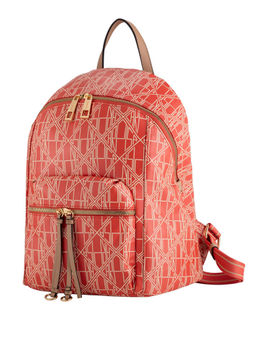 CARPISA - Medium Backpack With Print - Lavy Red Backpacks