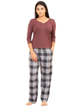 Bstories - Women's Maroon PJ Set