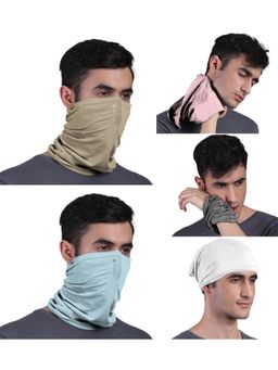 FREECULTR - Unisex Plain Bamboo Bandana Anti Microbial Multipurpose Cloth Face Mask