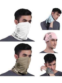 FREECULTR - Unisex Printed Bamboo Bandana Anti Microbial Multipurpose Cloth Face Mask