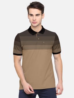 BULLMER - Khaki Polo Neck T-shirts For Men