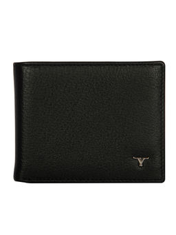 Bulchee - Black Leather Bi-Fold Wallet
