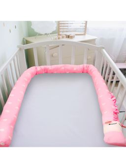 Baby Moo - Sweetheart Pink Cot Bumper