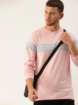 DILLINGER - Men's Pink Striped T-shirt