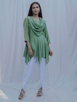 Bohame - Light Green Dream Cowl Top