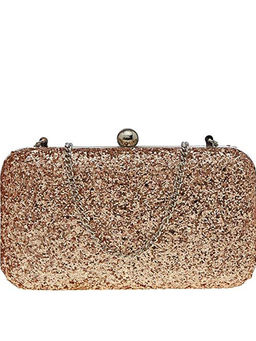 Parizaat by Shadab Khan - Rose Gold Partywear Evening Clutch