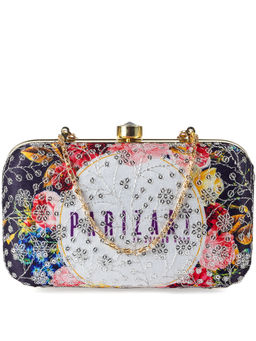 Parizaat by Shadab Khan - Multi-Colour Embroidered Clutch