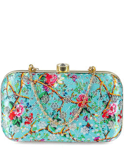 Parizaat by Shadab Khan - Multi-Colour Garden Of Flowers Sequence Clutch