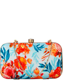 Parizaat by Shadab Khan - Multi-Colour Printed Handmade Clutch