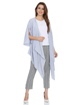 Biba - Blue Striped Shrug With Top (Set of 2)