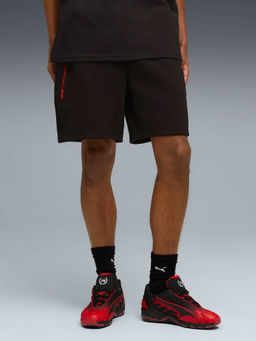 Puma - Black Solid Relaxed Fit Shorts