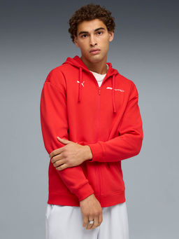 Puma - Red Solid Relaxed Fit Jacket