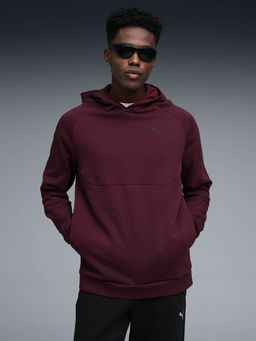 Puma - Red Solid Regular Fit Hoodie