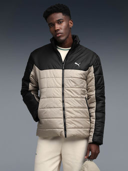 Puma - Beige Colorblock Regular Fit Jacket