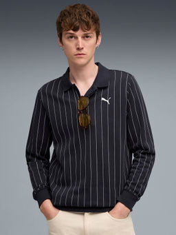 Puma - Blue Stripes Regular Fit Sweatshirt