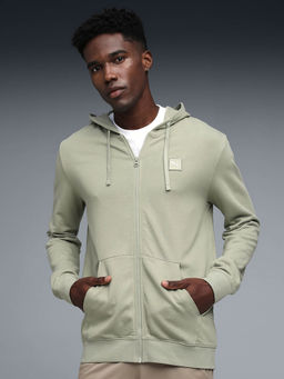 Puma - Green Solid Regular Fit Jacket