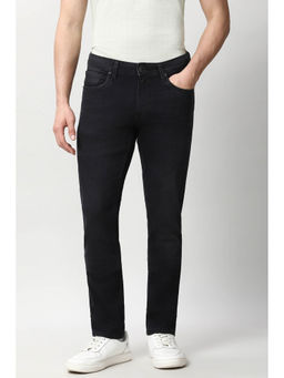 Peter England - Black Solid Slim Fit Jeans