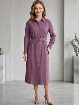 Club York - Purple Shirt Dress