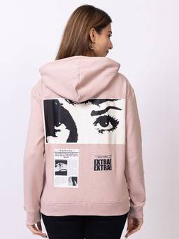 Club York - Pink Printed Hoodie