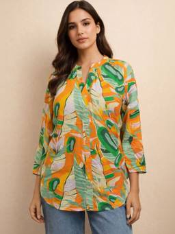 Club York - Women Multi-Color Printed Casual Shirt