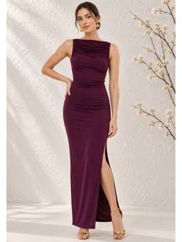 Lounge Dreams - Wine Bodycone Dress
