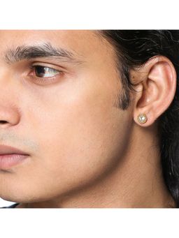 Yellow Chimes - Gold-Toned Circular Stainless Steel Studs