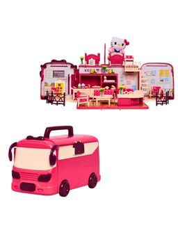 Tak Tak Toys - Hello Kitty 2-In-1 Convertible Ambulance Playset Turns Into Medical Clinic