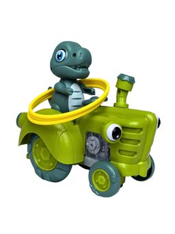 Tak Tak Toys - Dino Tractor - Interactive Toy For Kids with Music & Lights Include Ring Toss Game