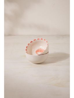 Freedom Tree - Toddy Palm Handpainted Ceramic Katori - Set of 2